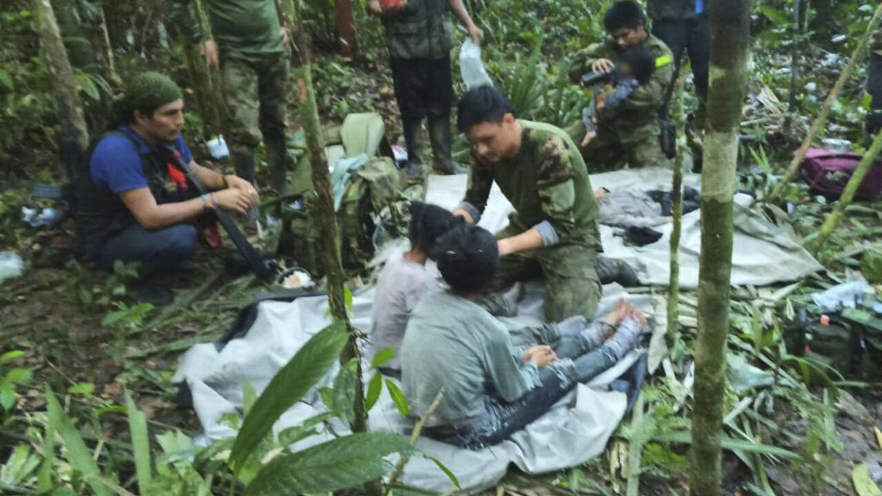 Colombia children found alive in Amazon jungle 40 days after plane crash