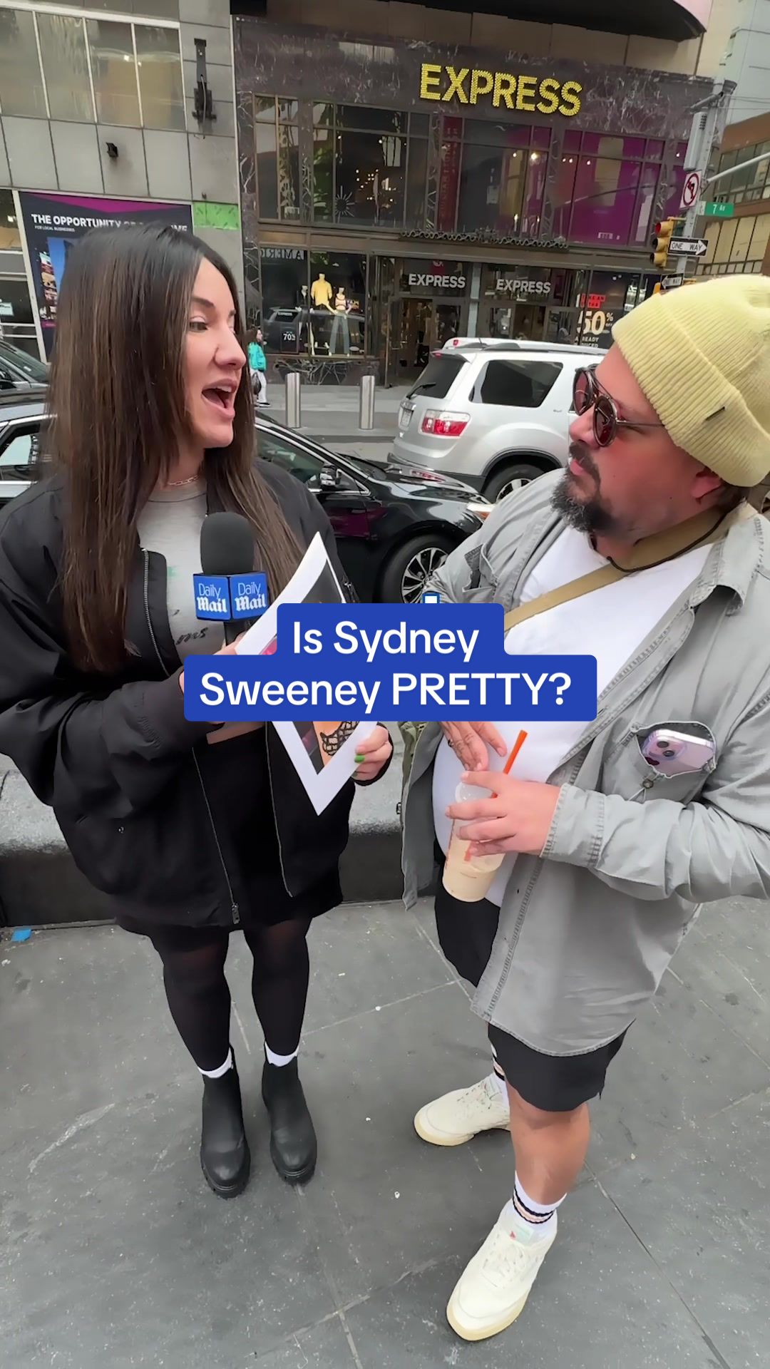 "She's probably just jealous" A Hollywood producer is going viral after saying Sydney Sweeney isn't pretty and can't act, what do you think? #sydneysweeneyedits #newyork #hollywoodstudios #zendaya #manonthestreet #fyp