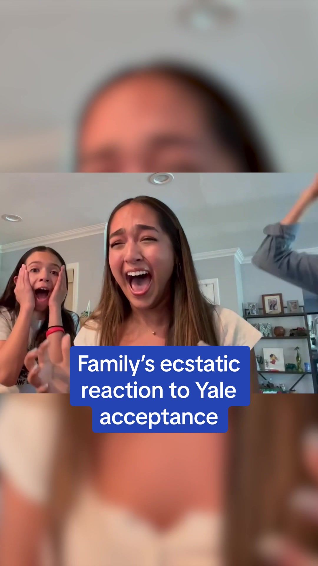 High school student Metztli Lopez and her family were THRILLED upon discovering she’d been accepted to Yale University. After receiving the exciting news, Metztli, her sister Maya, and her mom Claudia jumped for joy and shared a group hug.  🎥 Metztli Lopez via Storyful  #collegeacceptance #college #yale #viral #heartwarming