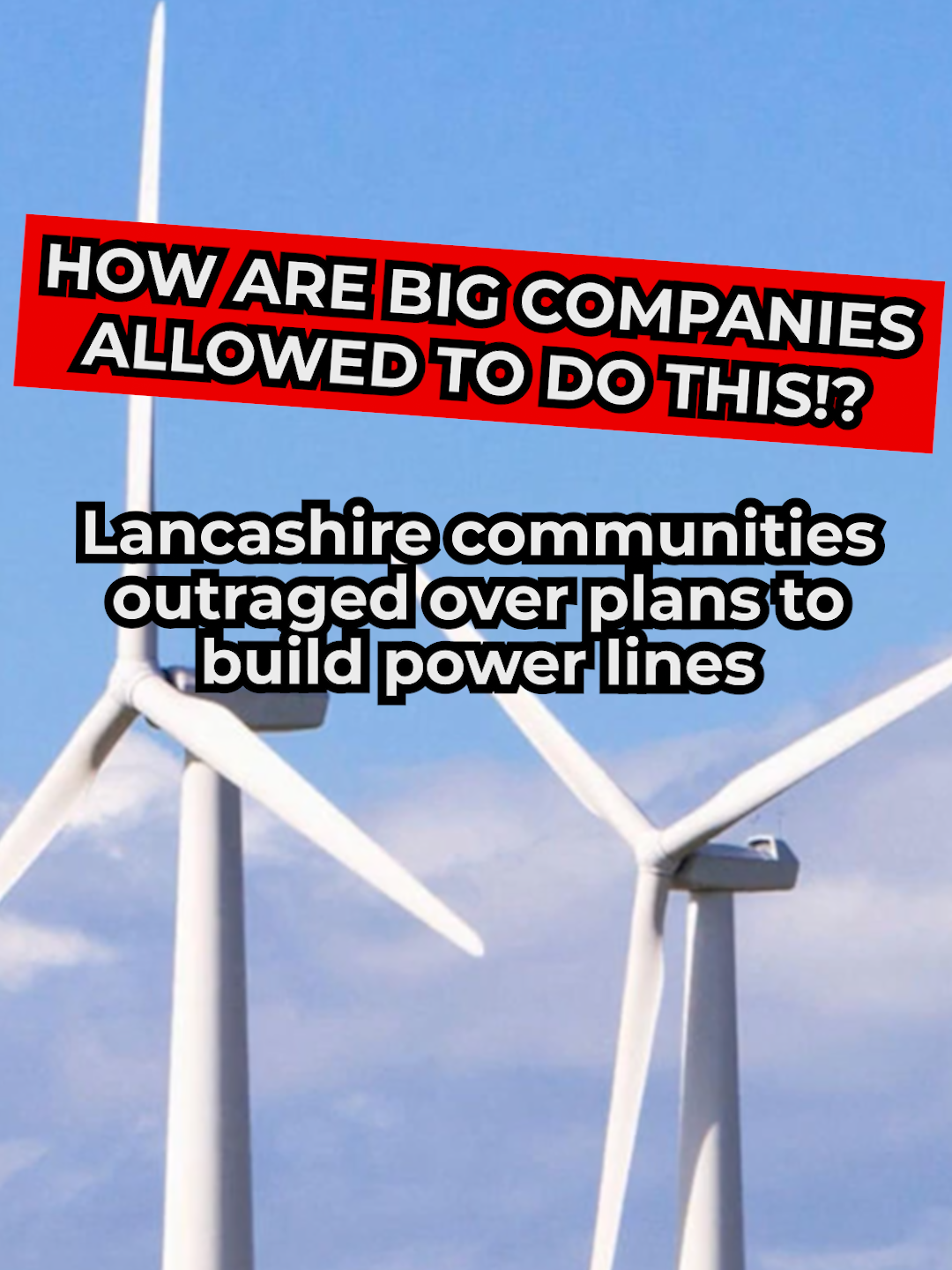 A community in Lancashire is in uproar over plans to build a cable corridor wider than the M55 right through the county.  Developers say it’s necessary as part of their work to meet the government’s green energy targets, but residents say it will destroy green belt land, close down businesses and force people out of their homes.  GB News' Sophie Reaper reports. #Lancashire #Environment #Community #Fylde #morecambe #offshore #windfarms #GBNews