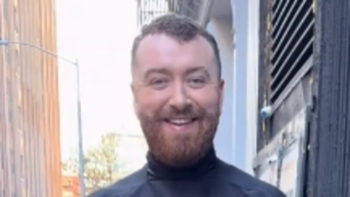 Sam Smith fans poke fun at their latest wacky outfit and joke they 'walked out of the barbershop still wearing the cape' as singer continues to champion experimental and avant-garde fashion