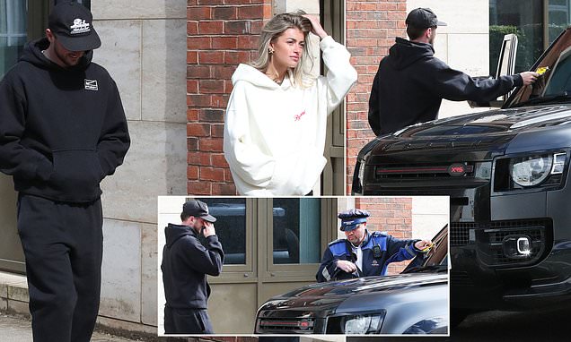 Man United star Mount is spotted walking with a mystery blonde woman