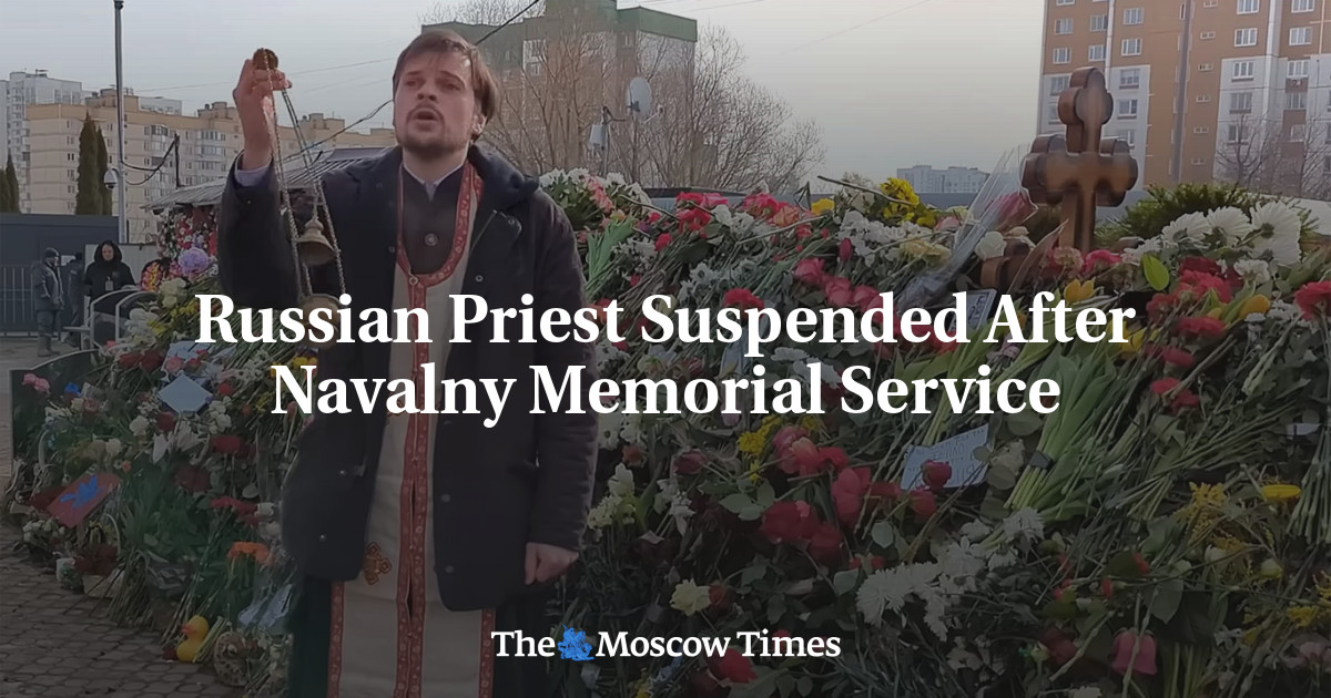 Russian Priest Suspended After Navalny Memorial Service