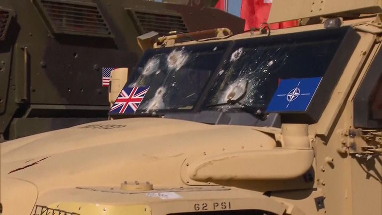 Russia display Western military equipment captured in Ukraine