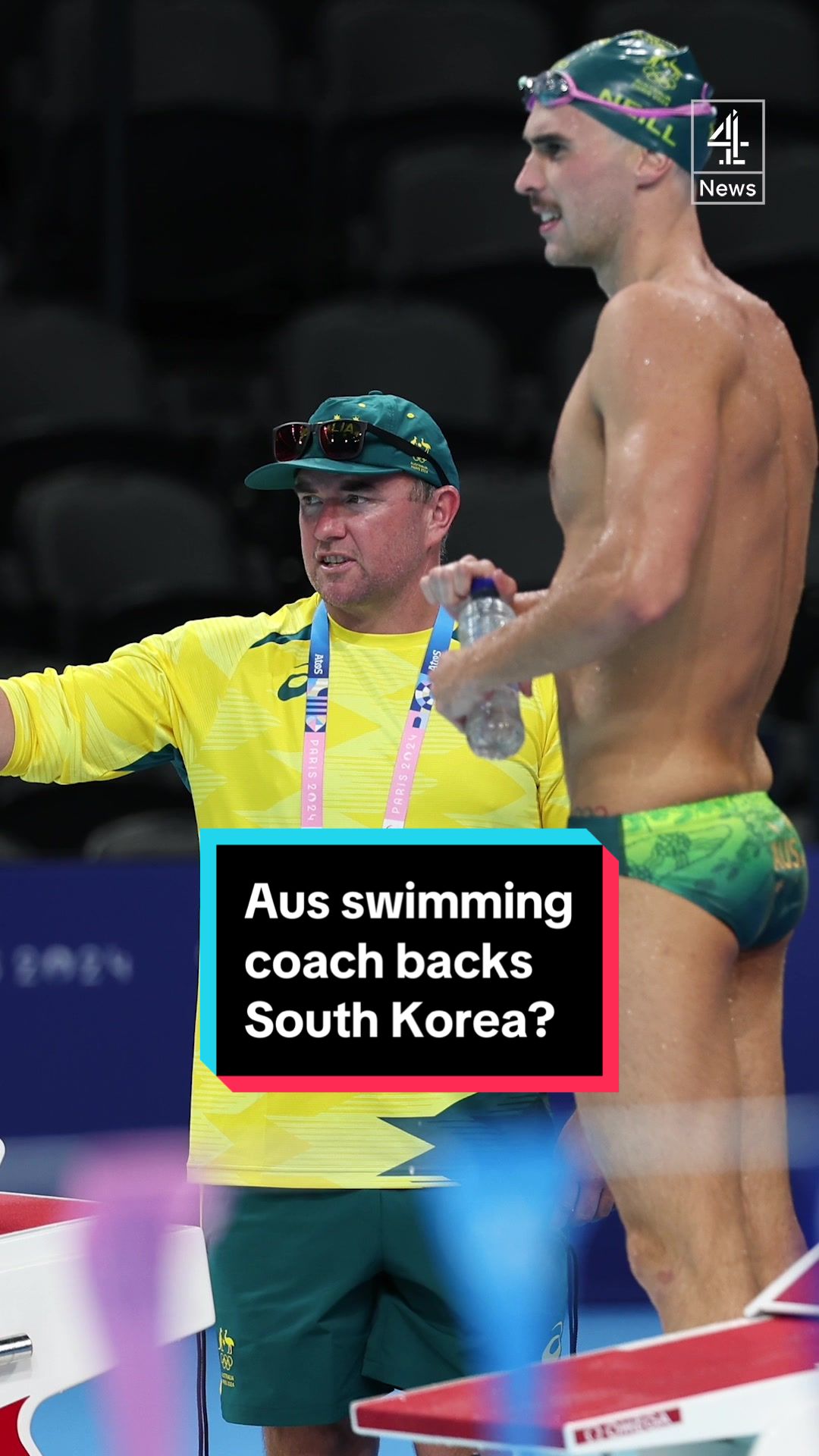 An Australian Olympic swimming coach has said he hopes a Korean swimmer - who he used to train - will win gold. And now he could be sent home from the games in Paris. #Australia #Swimming #Olympics #Korea #Sport #News #Channel4News