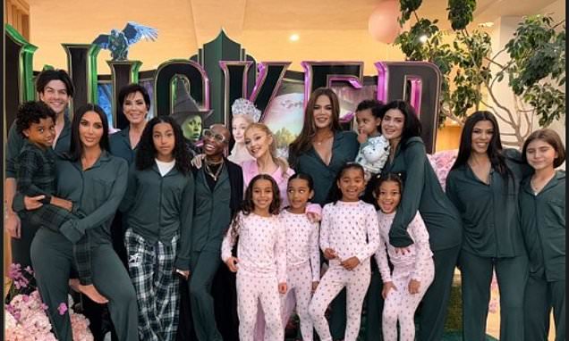 Kim Kardashian's private Wicked pajama party