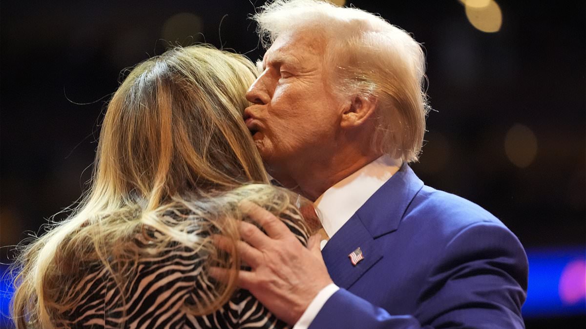 Body language expert reveals exactly why Donald Trump and Melania share awkward kisses after surprise Madison Square Garden appearance