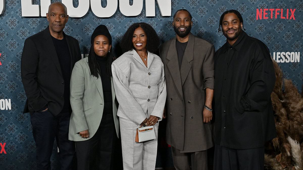 Denzel Washington supports his kids at The Piano Lesson premiere after revealing past alcohol and drug use