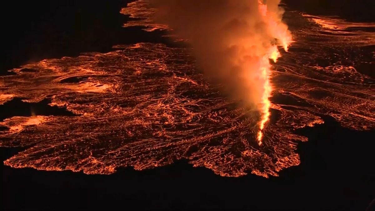 Volcano erupts in Iceland for seventh time in one year