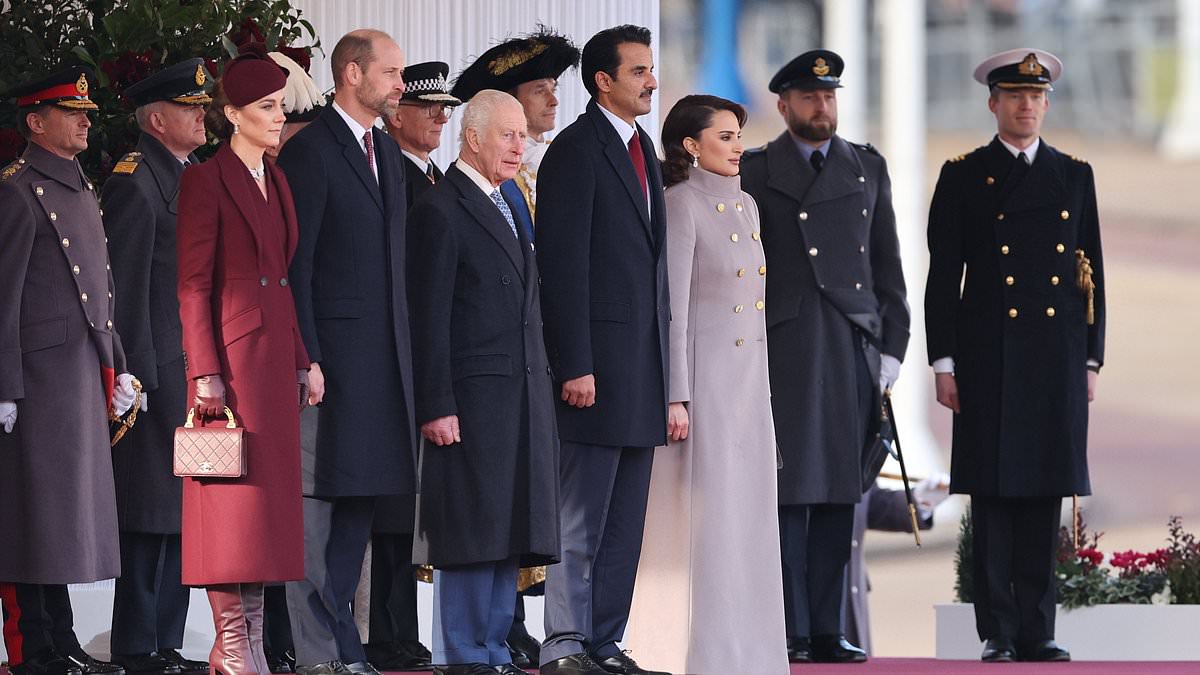 Royals LIVE: Latest updates as Kate plays significant role in Qatar state visit alongside Prince William as couple greet Emir and wife while Queen Camilla scales back duties to leave King on his own at welcome ceremony