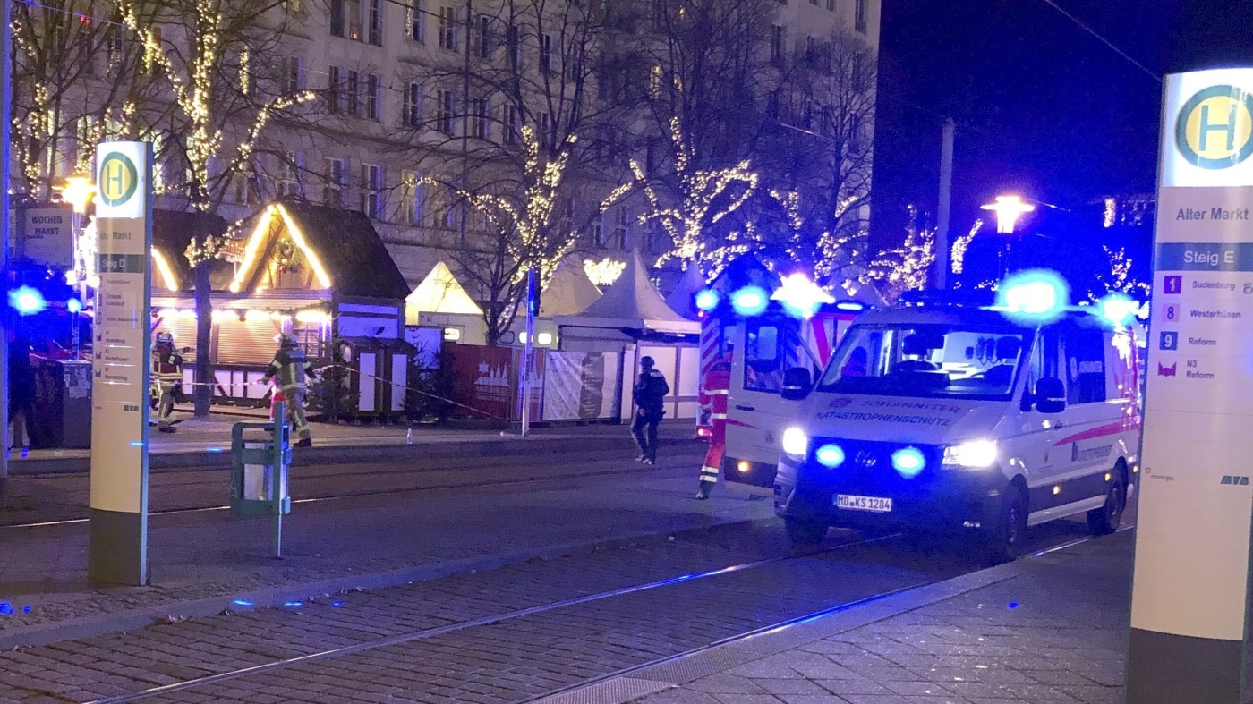 Numerous people are injured as a car drives into a Christmas market in Germany