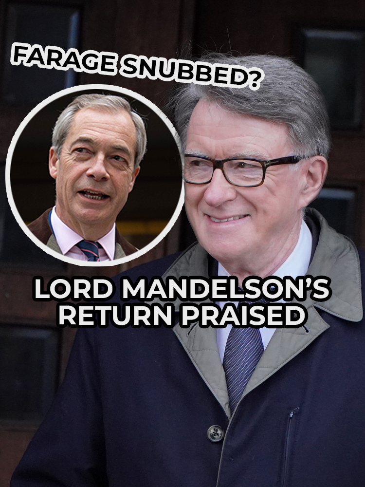 Do you welcome the decision for Lord Peter Mandelson to become the UK's next ambassador to the US? ? #LordMandelson #PeterMandelson #ukpolitics #Farage #GBNews