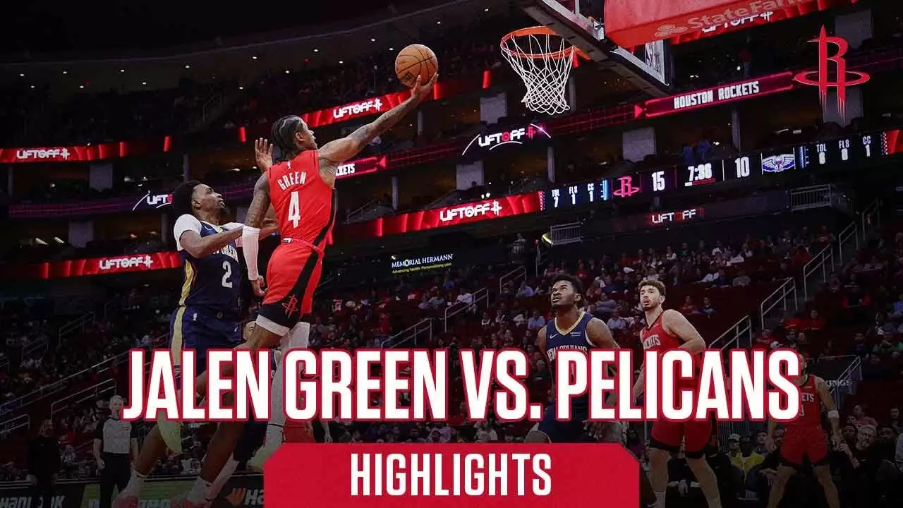 Jalen Green drops 34 points as Rockets dominate Pelicans