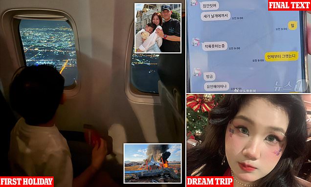 Pictured: Victims of South Korea air disaster including three-year-old