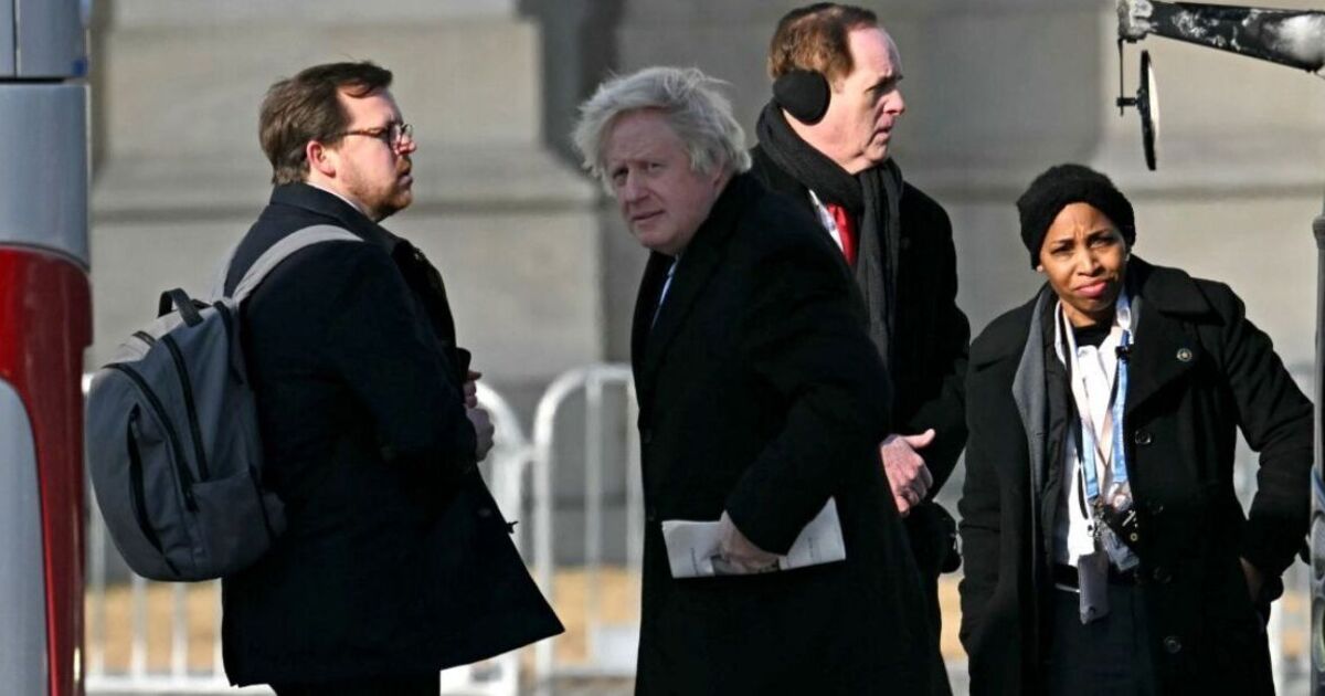 Boris Johnson pictured at Trump inauguration after brutal Keir Starmer snub