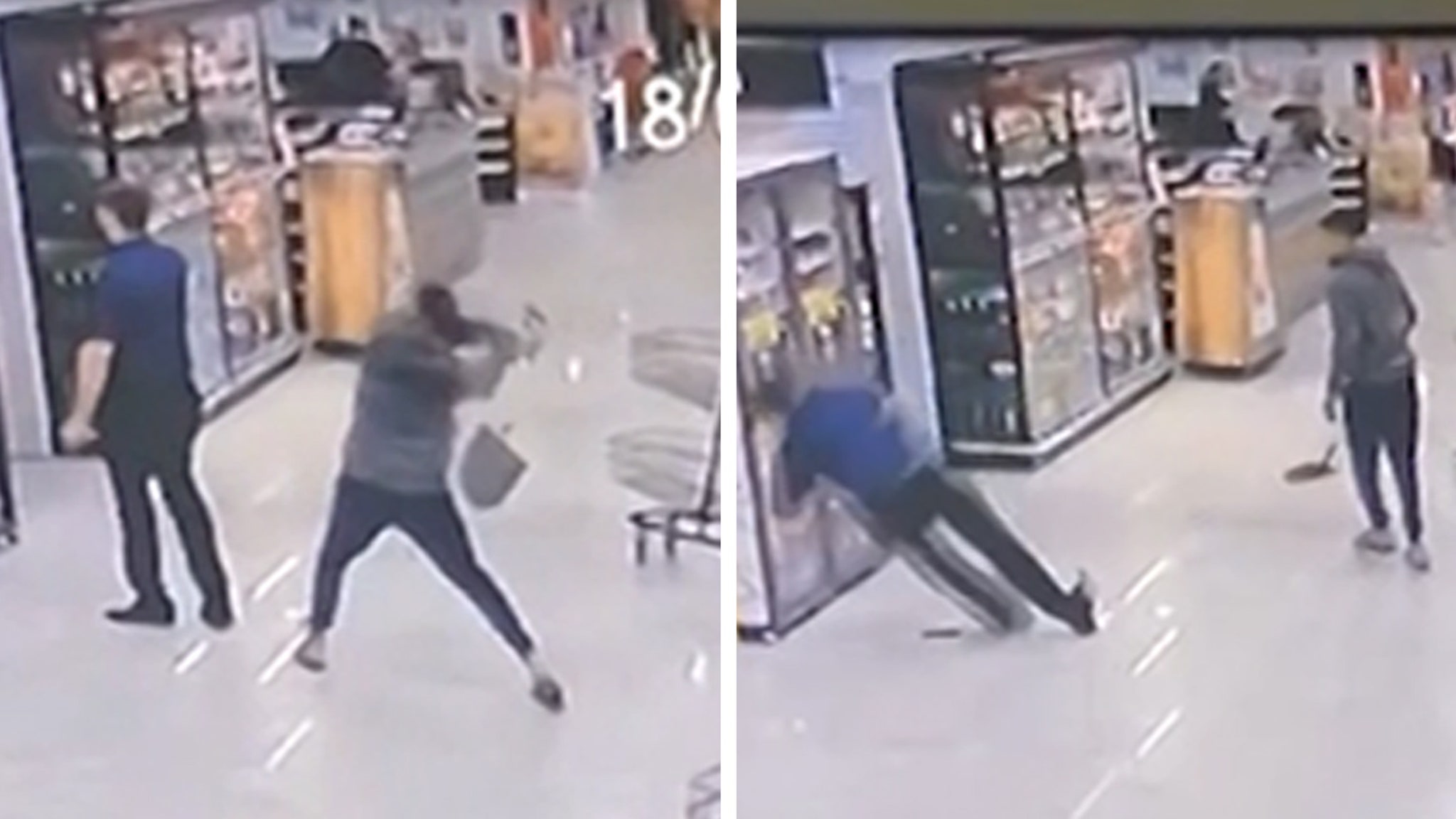 Angry Husband Whacks Store Manager With Shovel After Wife Complains, on Video