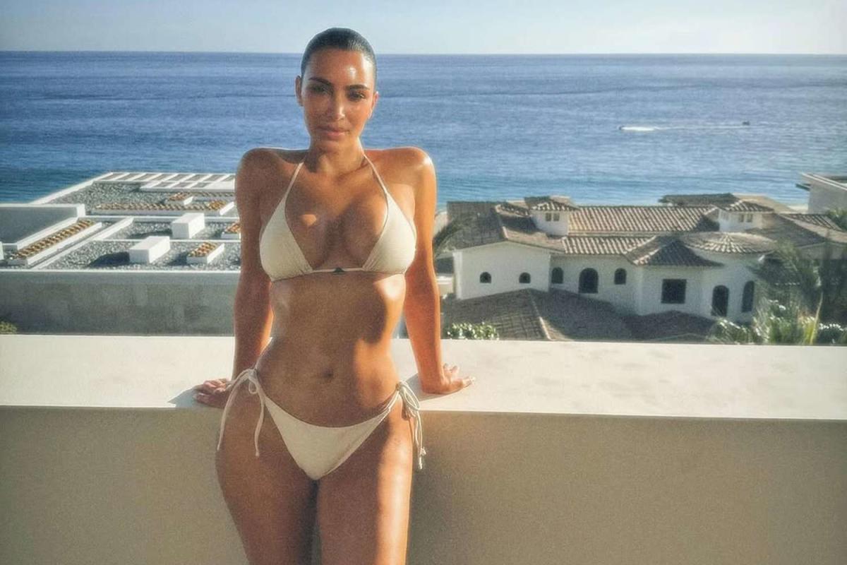 Kim Kardashian Leaves Little to the Imagination in Barely-There Bikini on Her Latest Vacation