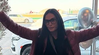 Demi Moore, 62, celebrates her awards success despite missing out on BAFTAs gong as she poses for fun snaps during her trip to London