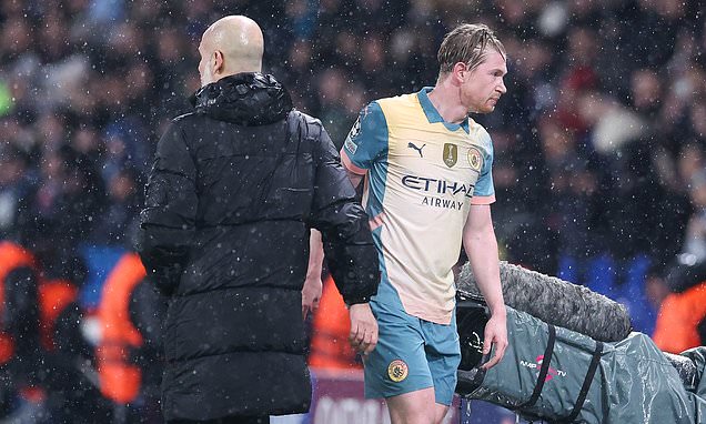 Guardiola appears to signal the end of De Bruyne's Man City career