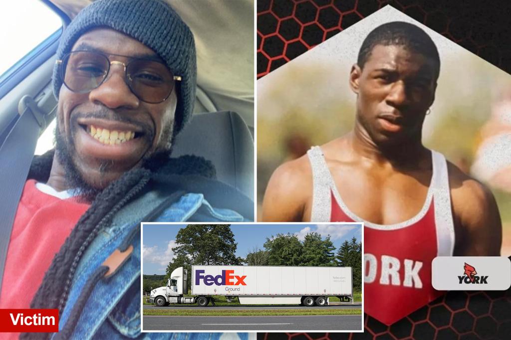 FedEx driver was looking at phone before fatal crash that killed ex-NY track star and 2 kids: report