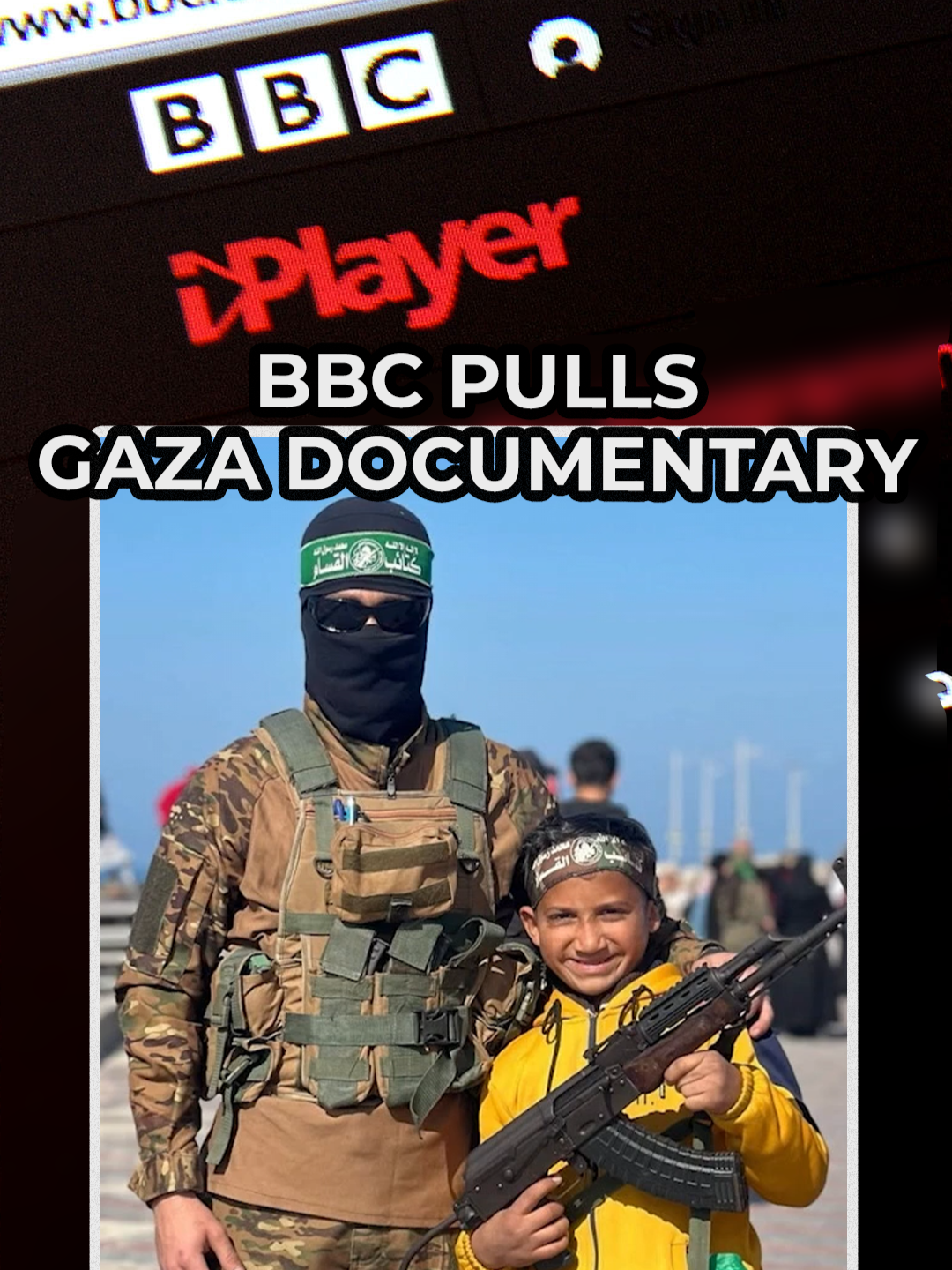 A BBC documentary about Gaza has been pulled from BBC iPlayer. The corporation says they are conducting 'further due diligence', following the broadcaster's admission that a child featured in the film was the son of a man who worked as Hamas’s deputy minister of agriculture. A statement from the BBC said:  'There have been continuing questions raised about the programme and in the light of these, we are conducting further due diligence with the production company. The programme will not be available on iPlayer while this is taking place.' #BBC #BreakingNews #Gaza #Israel #uknews #GBNews