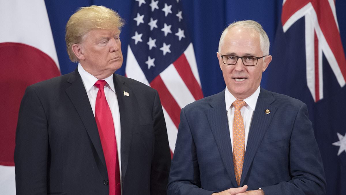 Trump takes aim at Malcolm Turnbull with a brutal slapdown - after the former PM gave a grim warning about the US President to Daily Mail Australia