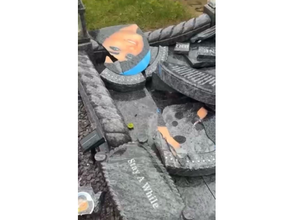 Shocking video shows young woman’s grave smashed up in Limerick