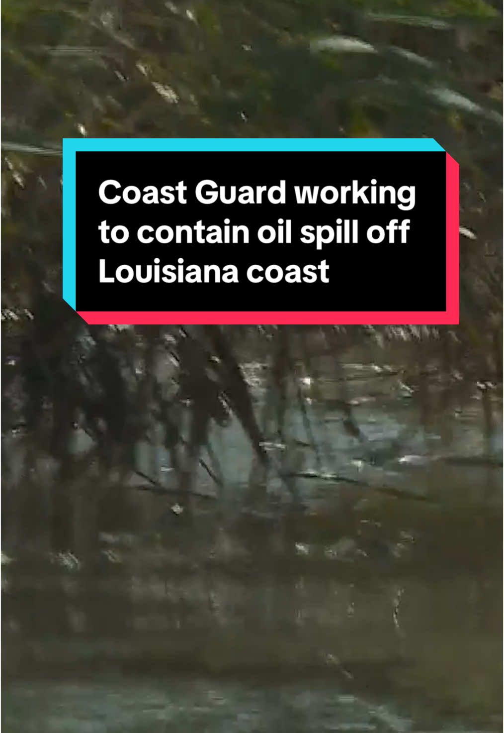 The Coast Guard is working to contain a large oil spill off Louisiana's Gulf Coast. Oil went shooting into the air after an underwater well ruptured last week. #oilspill #news #louisiana #environment