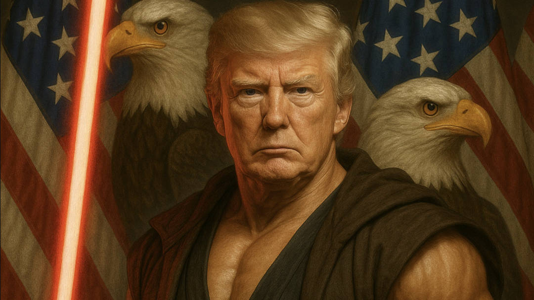 Trump shares another bizarre AI photo of himself - this time as a Star Wars villain