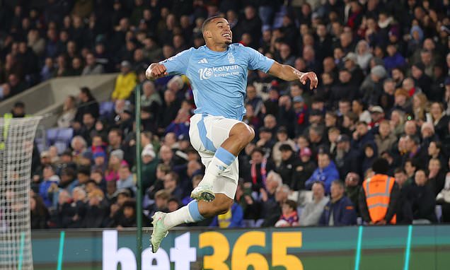 Crystal Palace 1-1 Nottingham Forest: Nuno's side slip up again