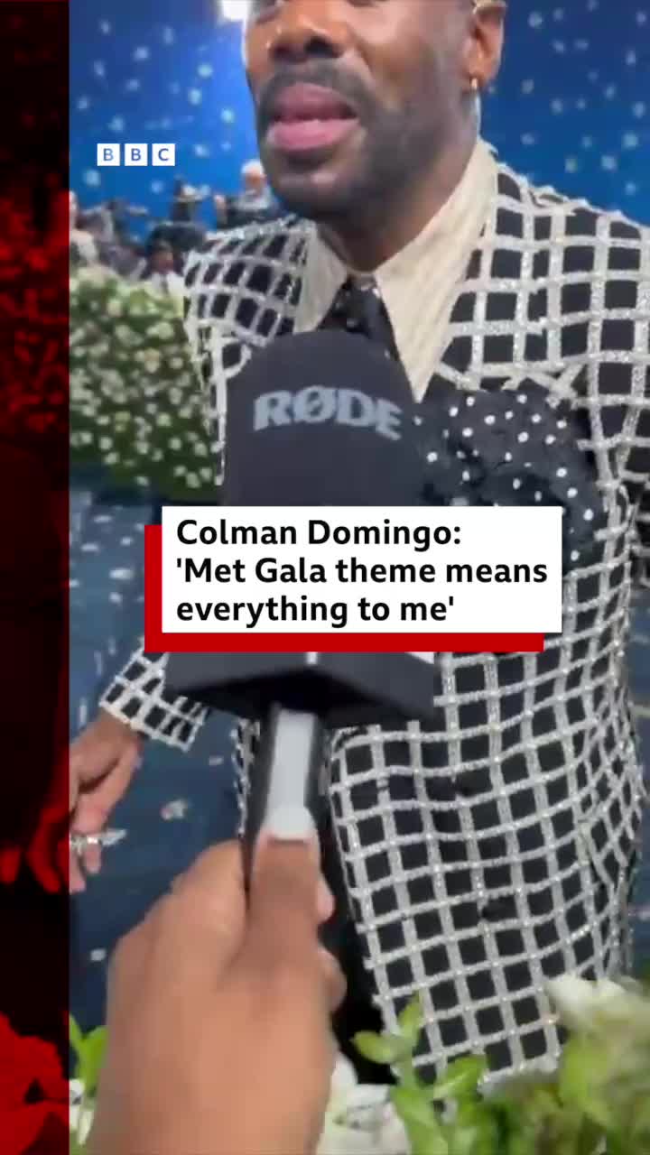This year's theme is celebrating black style and the first since 2003 to focus exclusively on menswear. #MetGala #MetGala2025 #Fashion #Catwalk #ColmanDomingo #AnnaWintour #NewYork #BBCNews