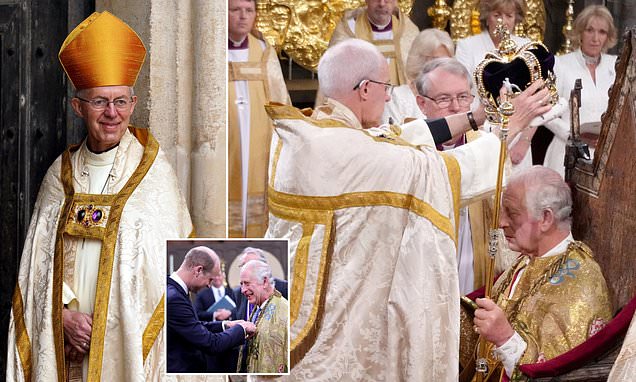 Justin Welby feared breaking King's neck with Coronation crown