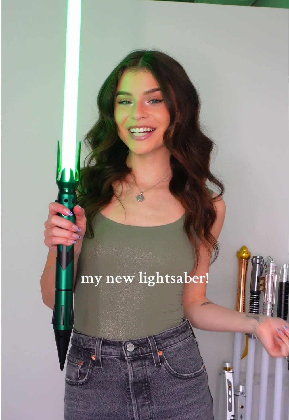 we should be talking about it! #starwars (feat. my xenopixel dark emerald saber from @Neosabers — check out their Star Wars day specials still happening now!)