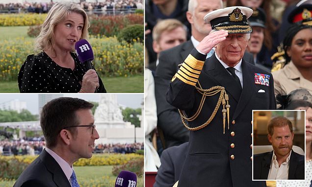 King Charles undermined Harry's comments about his health with salute