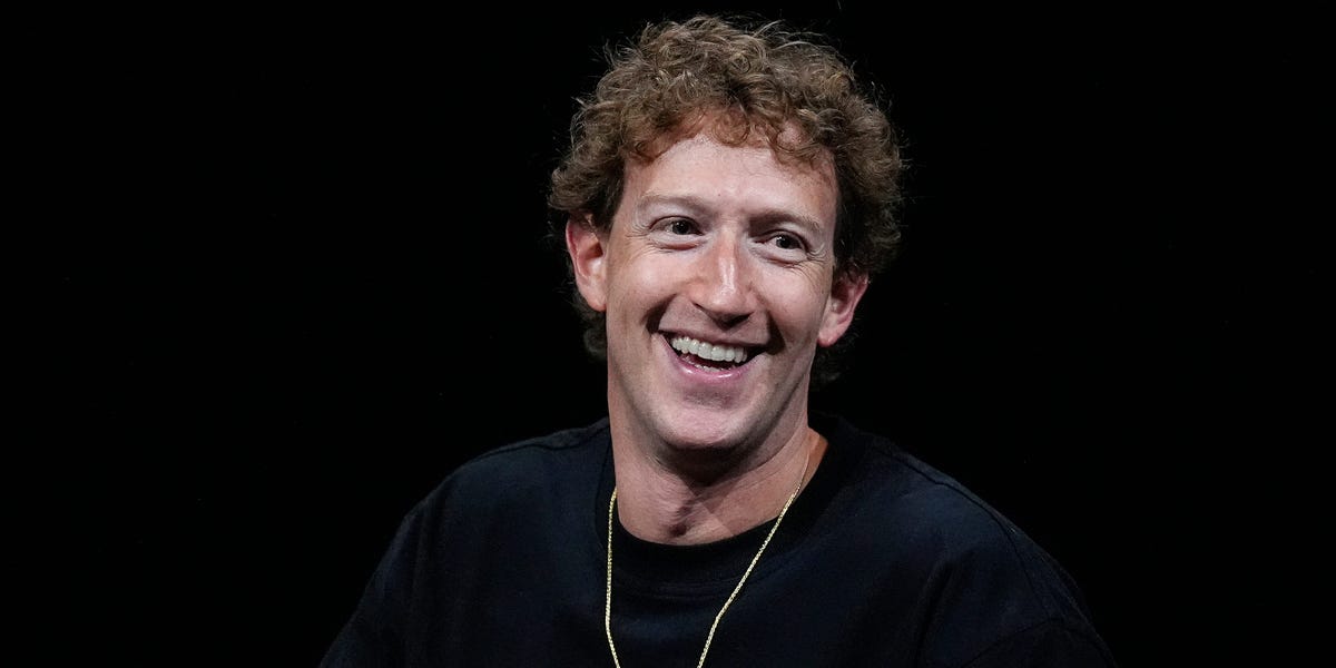 Mark Zuckerberg says his management style involves no 1-on-1s, few direct reports, and a 'core army' of 30 running Meta