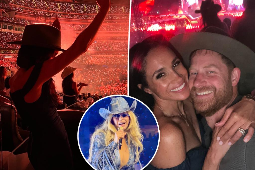 Prince Harry and Meghan Markle jam out at Beyoncé's 'Cowboy Carter'...