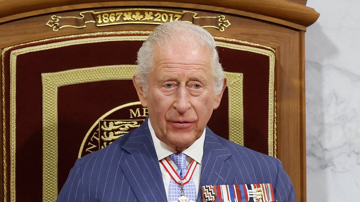 King Charles sends vital message to Trump in his 'Speech from the Throne' at Canada's opening of parliament, writes REBECCA ENGLISH