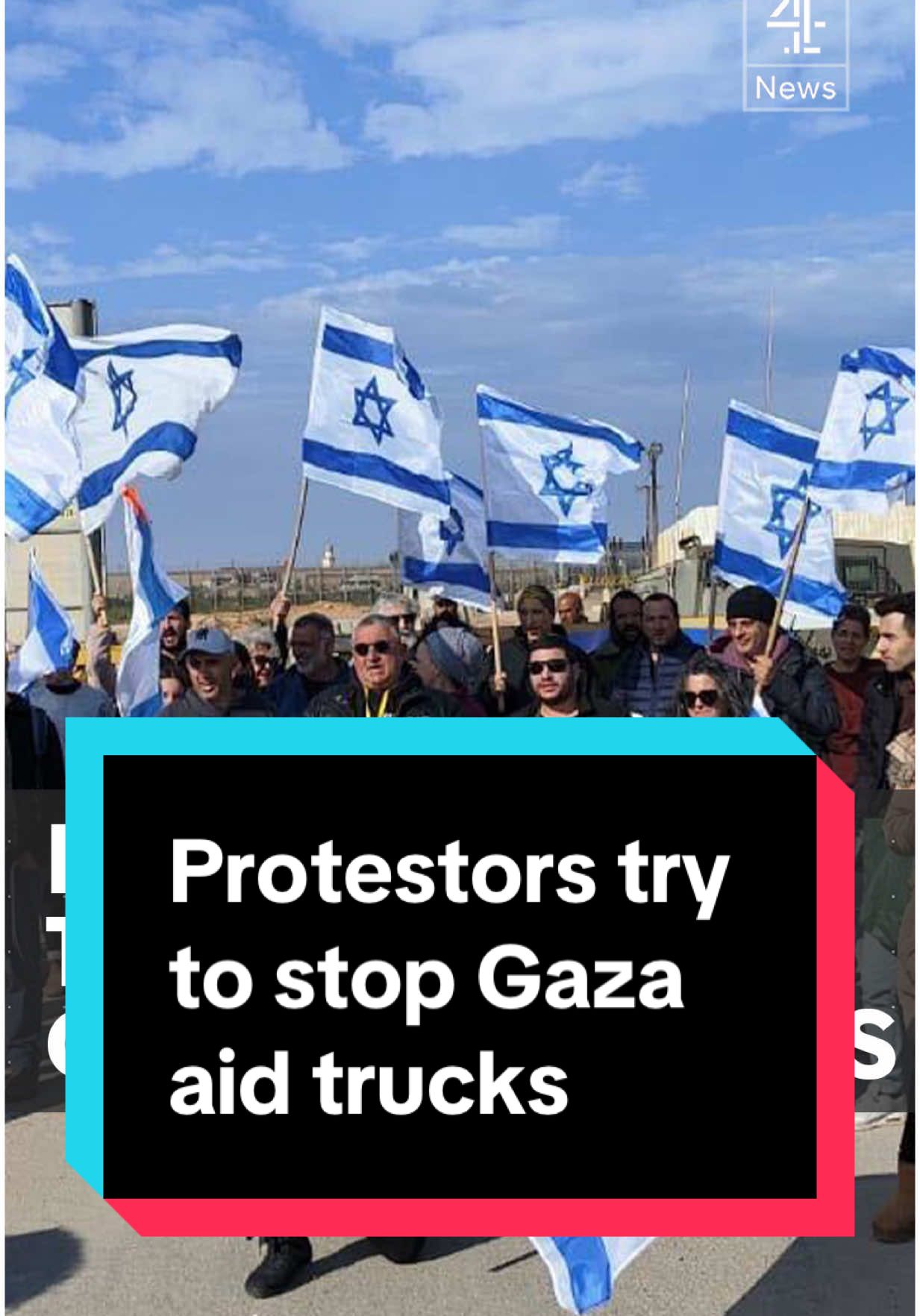 Israeli protesters have gathered near the Kerem Shalom border crossing in an attempt to block trucks carrying humanitarian aid into Gaza. The protestors say the aid should be stopped as it would force Hamas to release hostages taken on October 7th 2023. A proposed US plan for a 60-day ceasefire, which has the backing of Qatar and Egypt, would see more humanitarian aid trucked into Gaza through the United Nations and Red Crescent. Hamas say it is reviewing the plan. #Gaza #GazaAid #Hamas #Israel #c4news #Channel4News