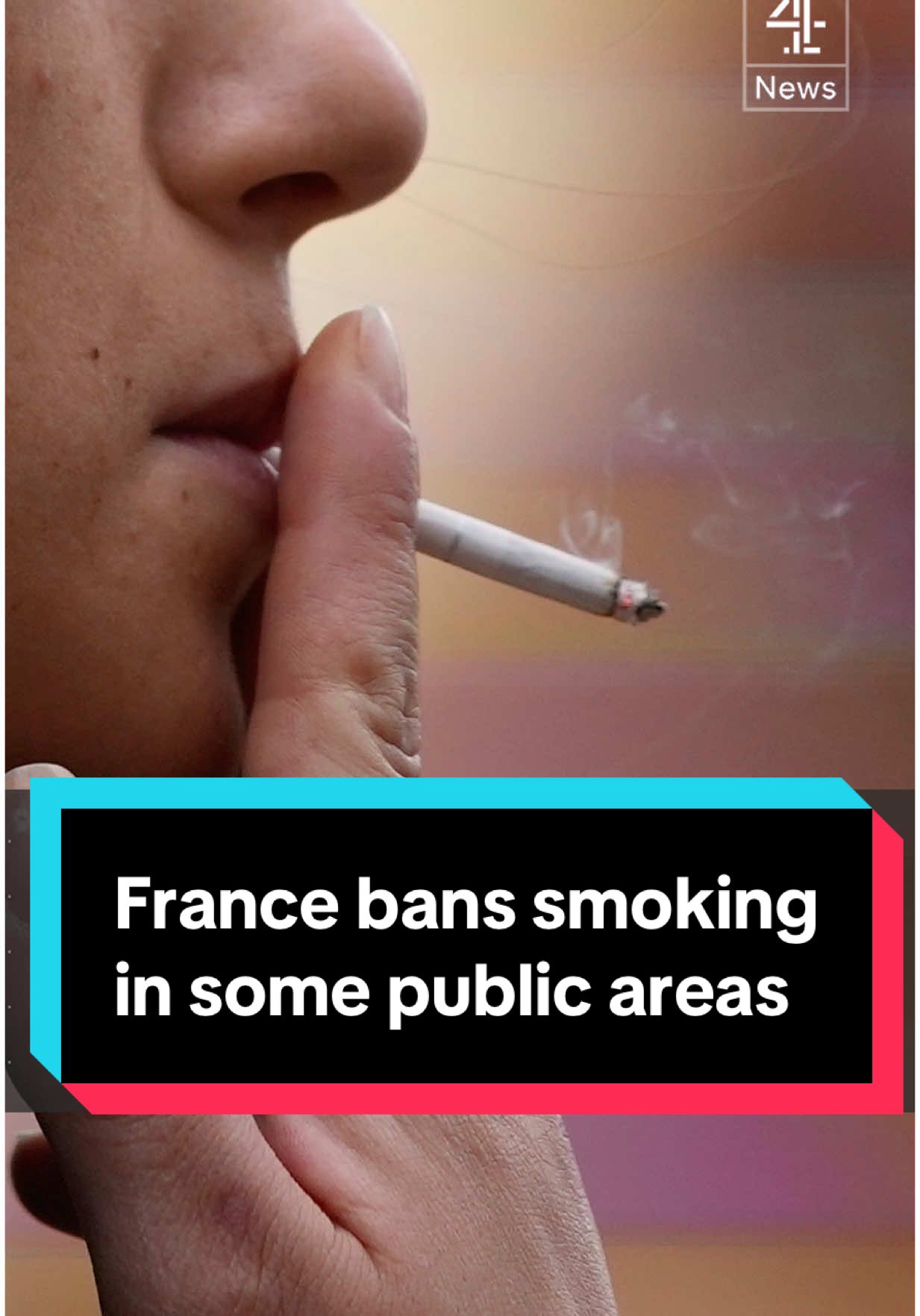 A smoking ban in France begins on July 1st, on beaches, in parks and around schools, bus shelters and sports facilities to protect children, following similar measures across Europe. #cigarettes #protectchildren #parks #schools #beaches #c4news #Channel4News