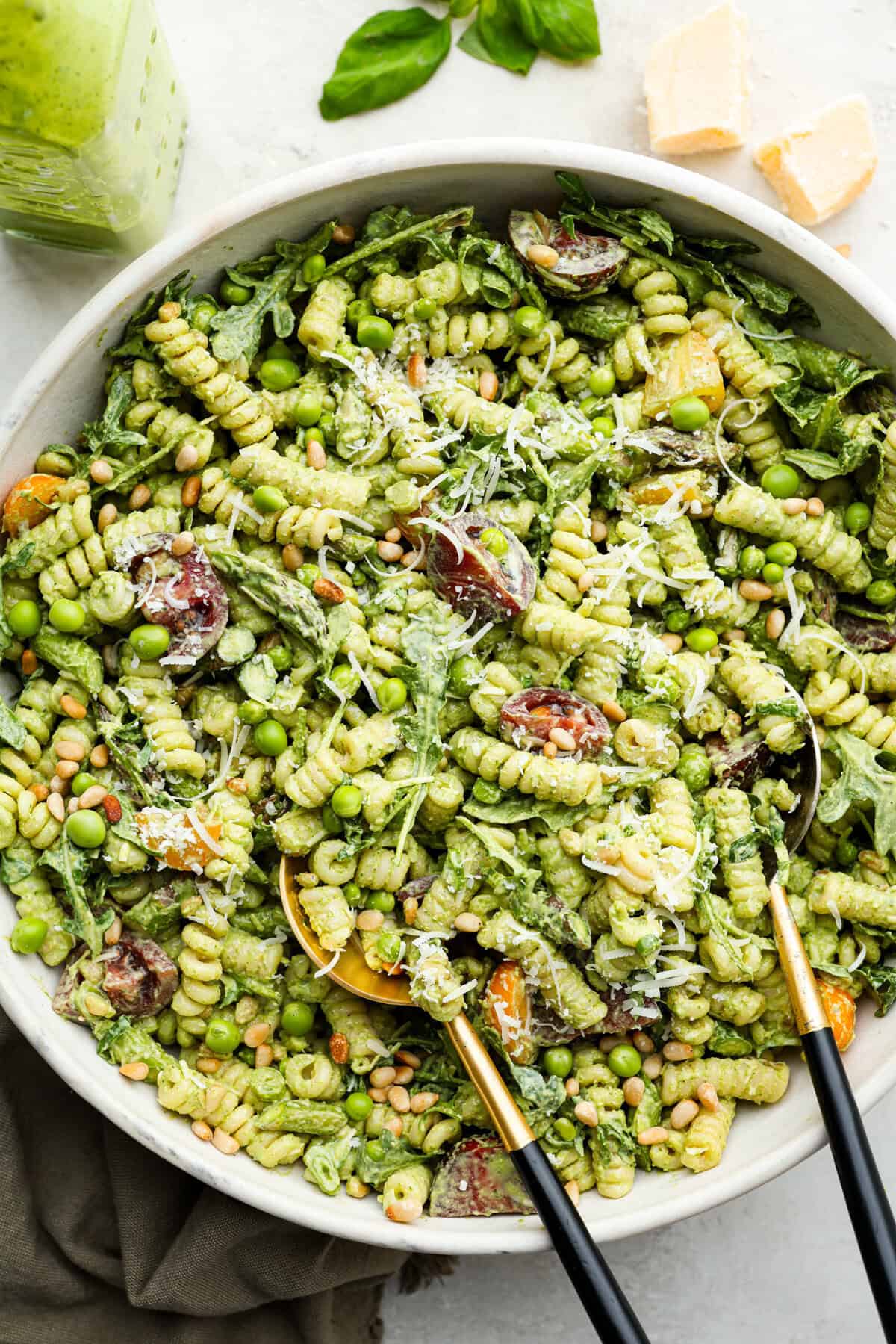 Creamy Green Goddess Pasta Salad