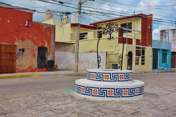 Well of Conquest in Campeche, Mexico