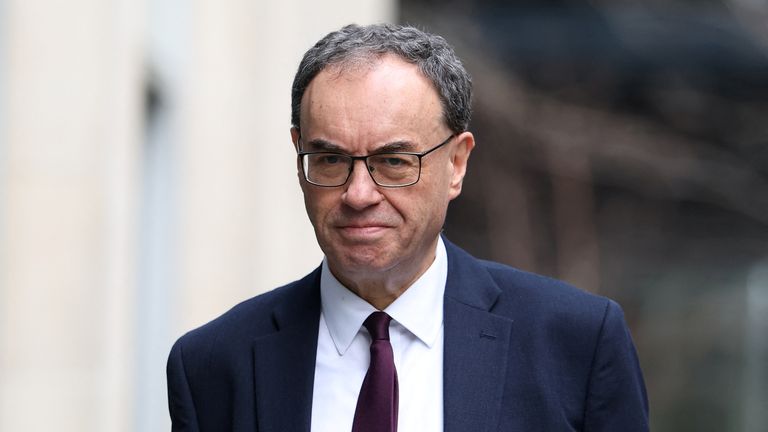 Bank of England governor Andrew Bailey appears before MPs
