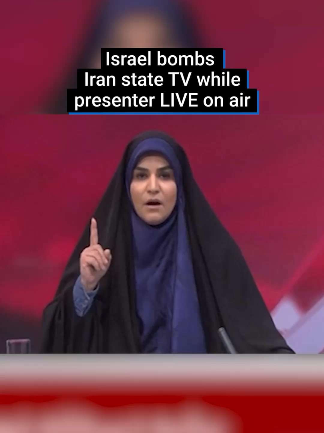 An Israeli strike hit Iran’s state broadcaster on Monday while a reporter was live on air. According to AP, Israel had issued a warning the evacuate the area of Iran’s capital where the TV studios are located an hour earlier, ahead of impending Israeli strikes. The confrontation between the two Middle Eastern nations shows no indication of abating despite international pleas for calm. #worldnews #conflict #middleast #iran #tv #tvpresenter