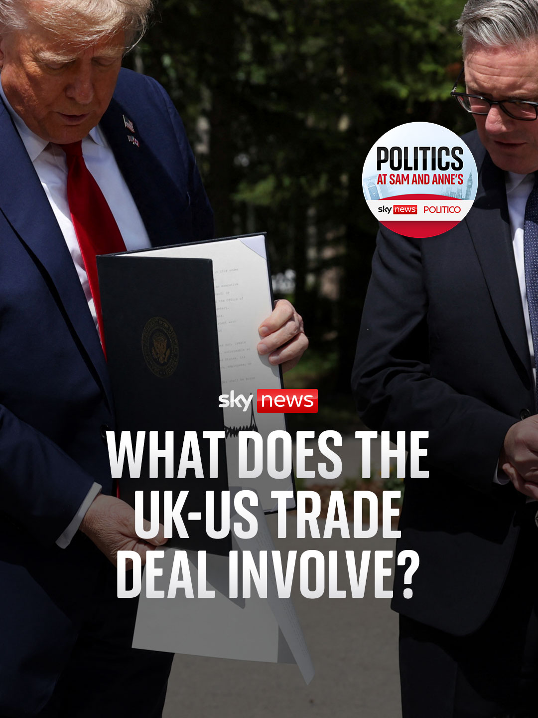 Donald Trump leaves the G7 summit early, hinting at &quot;something big&quot; - but what does it mean for Middle East diplomacy? On Politics at Sam and Anne's, Sky's Sam Coates and Politico's Anne McElvoy unpack the fallout. 🔗 Tap the link in our bio to listen in full. #US #UK #G7 #Politics #SkyNews