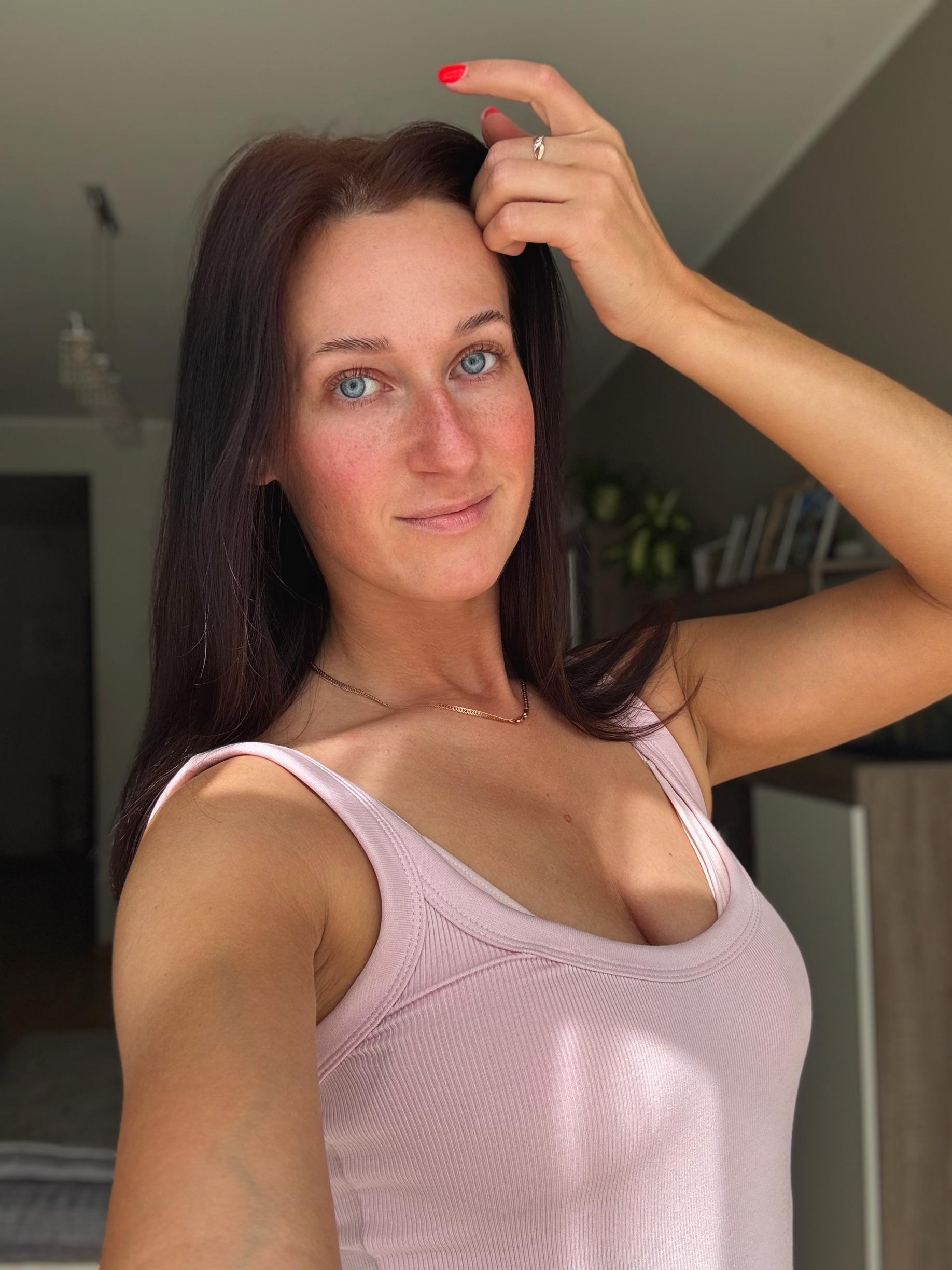 Freckles are my only makeup..