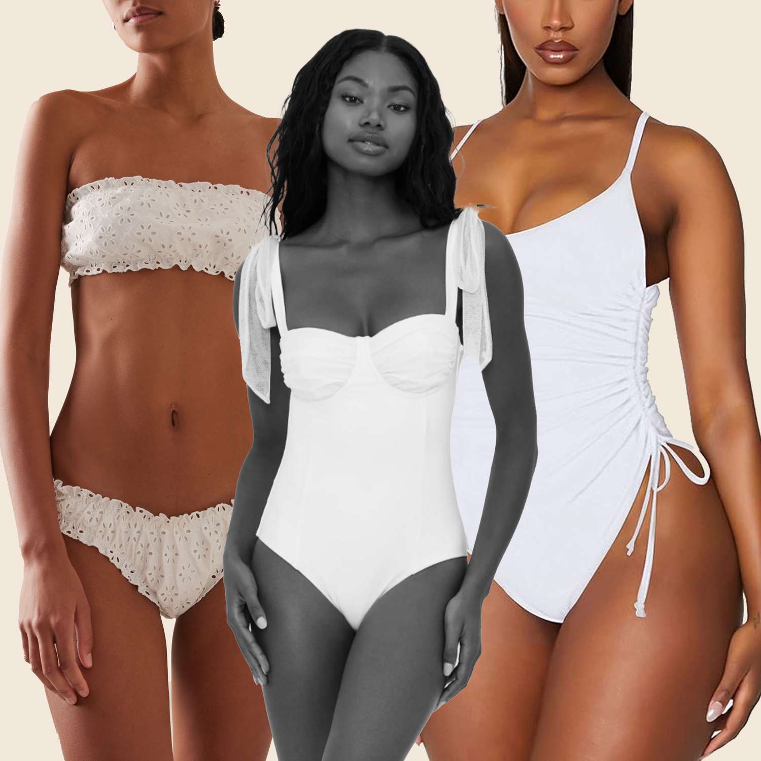 Brides—We Found the 19 Best White Swimsuits for Your Beachside Bachelorette or Honeymoon