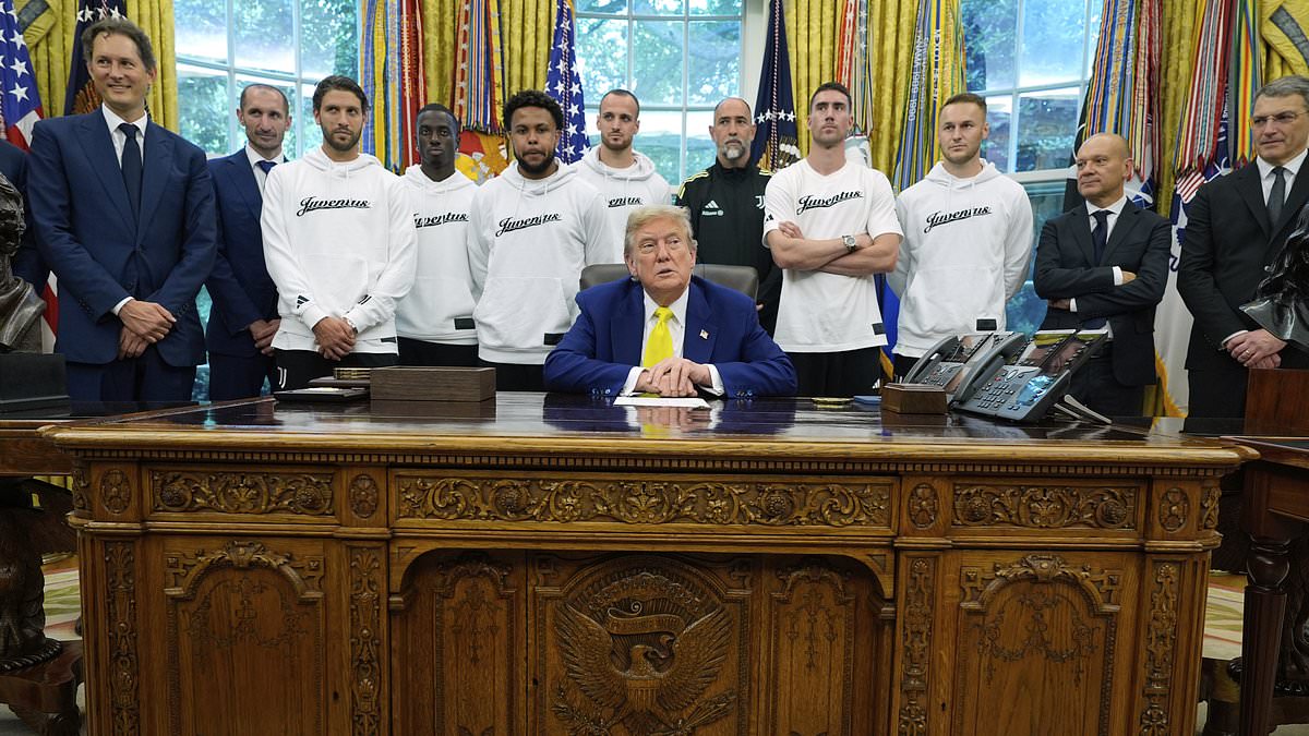 Baffled Juventus players hit out at 'weird' White House meeting with Donald Trump after president launched tirade on trans athletes and Iran