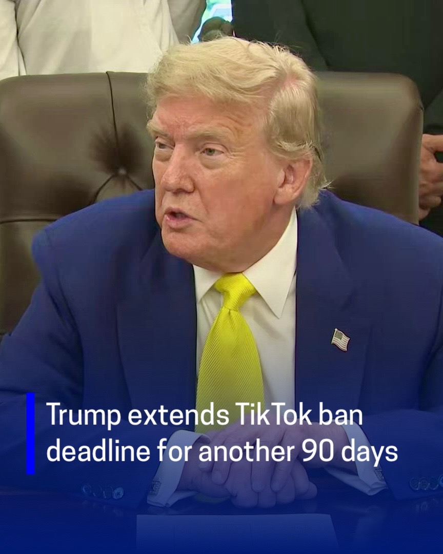 President Trump signed an executive order Thursday giving TikTok’s parent company, ByteDance, another 90 days to sell the popular social media app or see it banned in the U.S.   It marks the third such reprieve for the Chinese-owned platform that boasts some 170 million U.S. users. White House Press Secretary Karoline Leavitt said the extension would buy additional time for the Trump administration to find an American buyer. “As he has said many times, President Trump does not want TikTok to go dark,” she said in a statement Tuesday.   “This extension will last 90 days, which the administration will spend working to ensure this deal is closed so that the American people can continue to use T