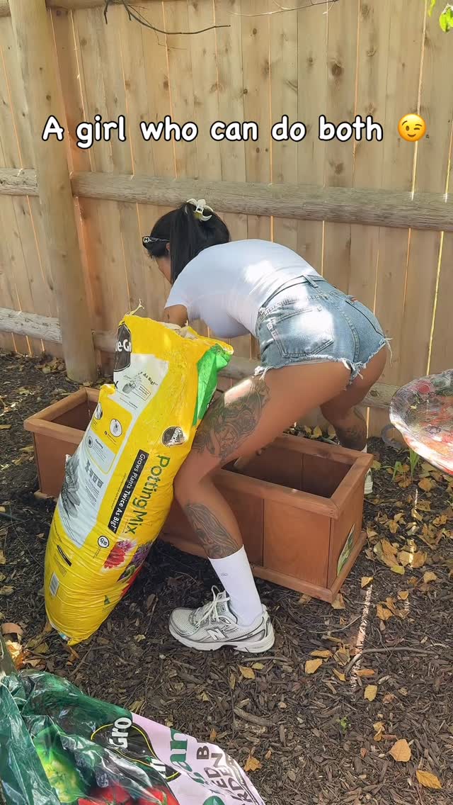 Looking for a handsome guy to help me with my next big project 😉 Any takers? 👇 #gardening #diy #summer #tattoogirl #si...