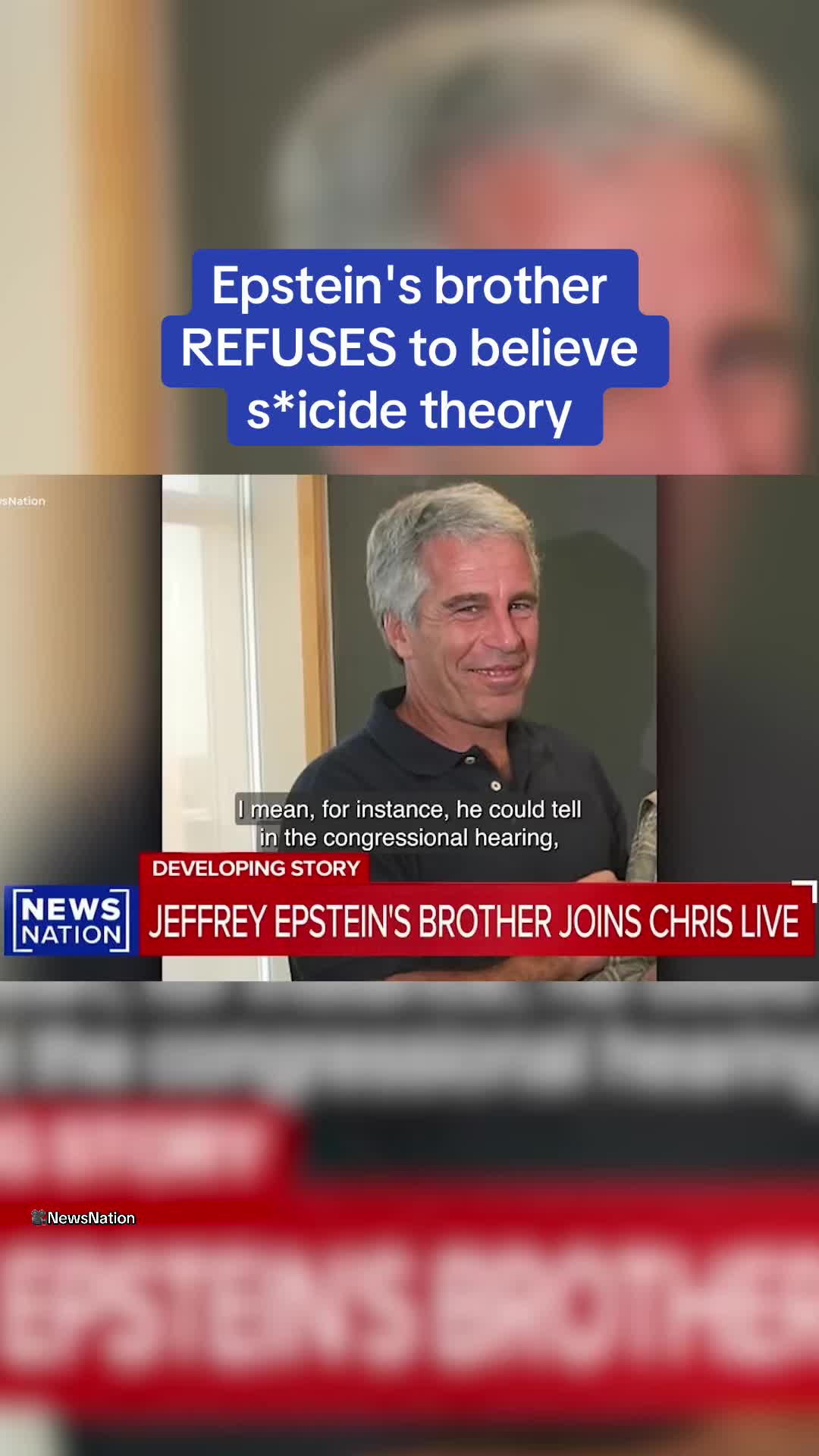 Jeffrey Epstein's brother said he 'laughed at how stupid' the Trump administration's handling of the 'Epstein files' has been and revealed he doesn't believe their assertion that the financier's death was a s*icide. The notorious p*dophile's brother Mark told NewsNation's Chris Cuomo on Tuesday that he was not convinced by the White House's memo this week that said there is no evidence Epstein was murdered or kept a long-suspected 'client list.' Tap the link for the full story on DailyMail.com. Link in bio. 🎥 NewsNation #news #epstein #crime #politics #trump